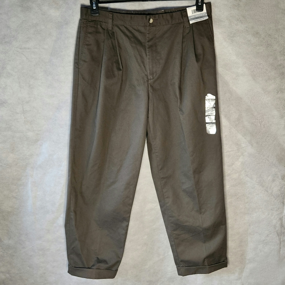 Architect Classic Fit Double Pleat Cuffed Hem Work Pants